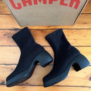 Brand new Camper Thelma Knit Boot in Black Women's Size US 8.5 EU 39 sock ankle
